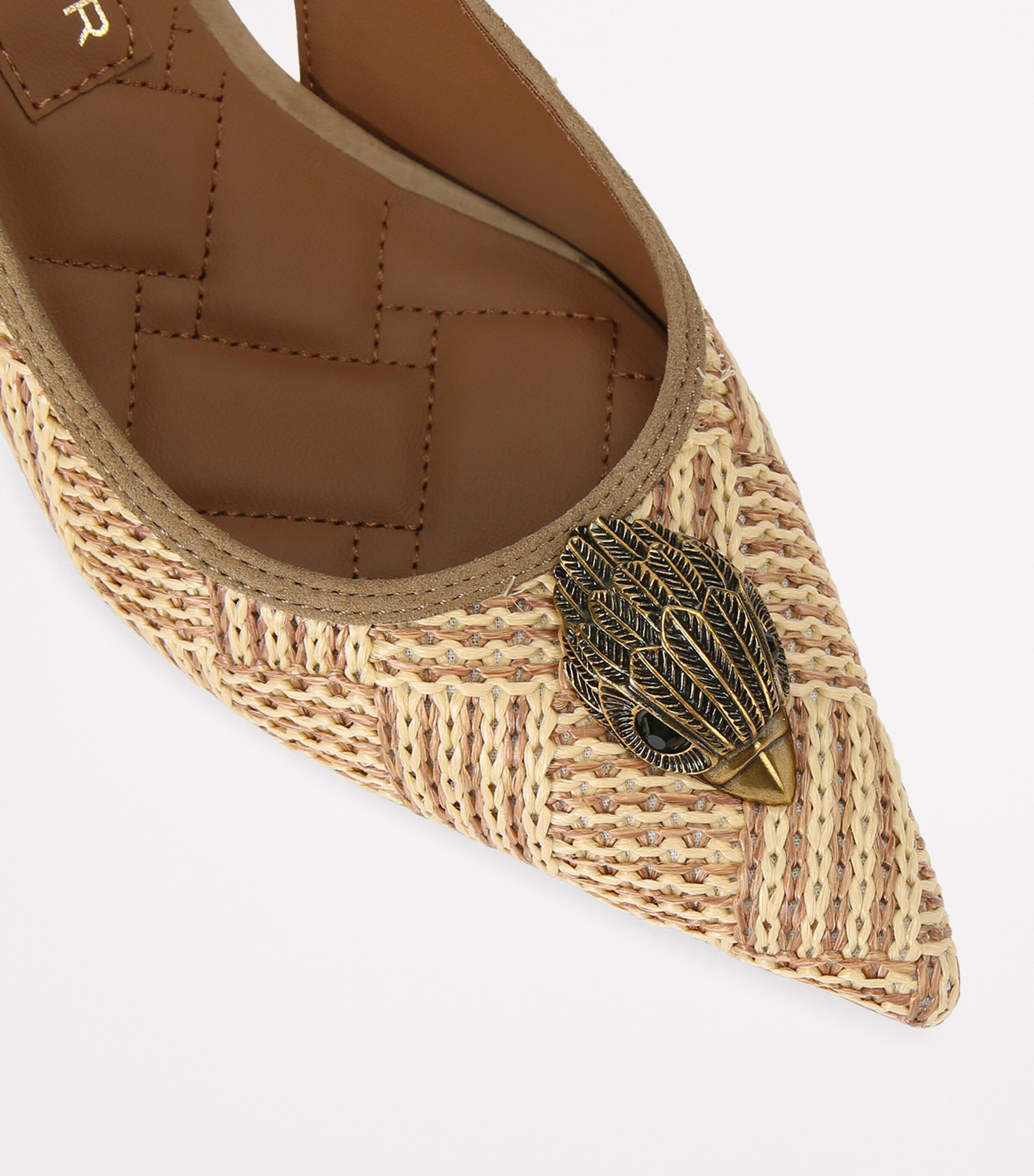 Kurt Geiger London Belgravia Slingback Pumps 60 Beige Comb Image 3