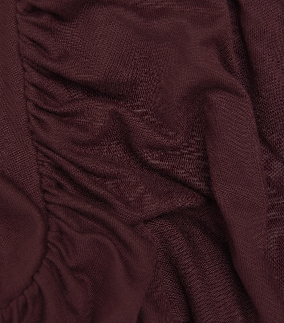 Rick Owens Womens Asymmetric Abito Edfu Gown Wine Image 5