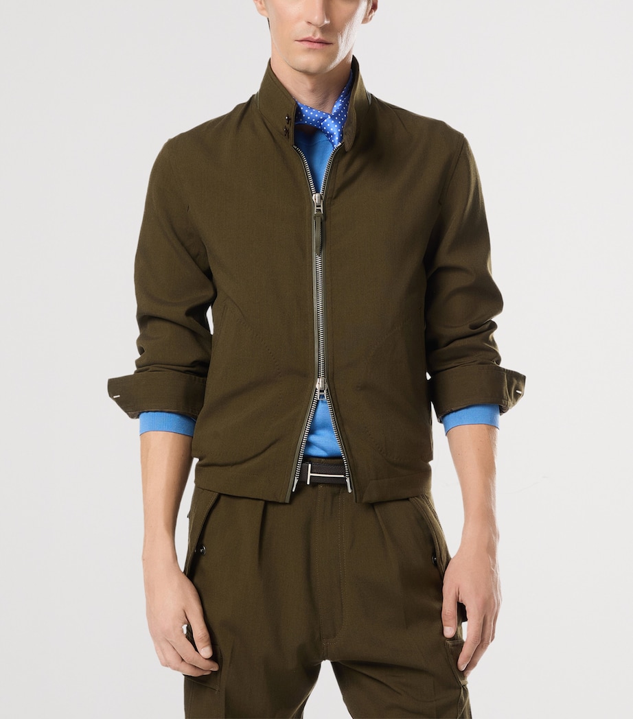 Wool-Cashmere-Silk Bomber Jacket GAV Image 2