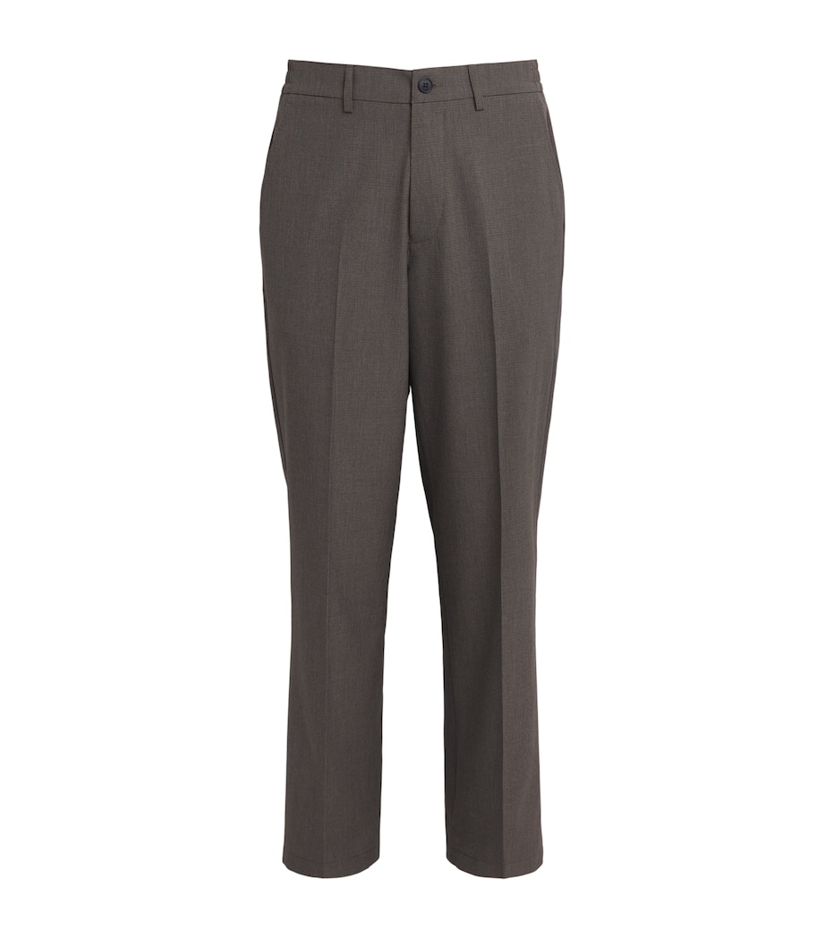 Micro Puppytooth Check Bayham Trousers BROWN Image 1