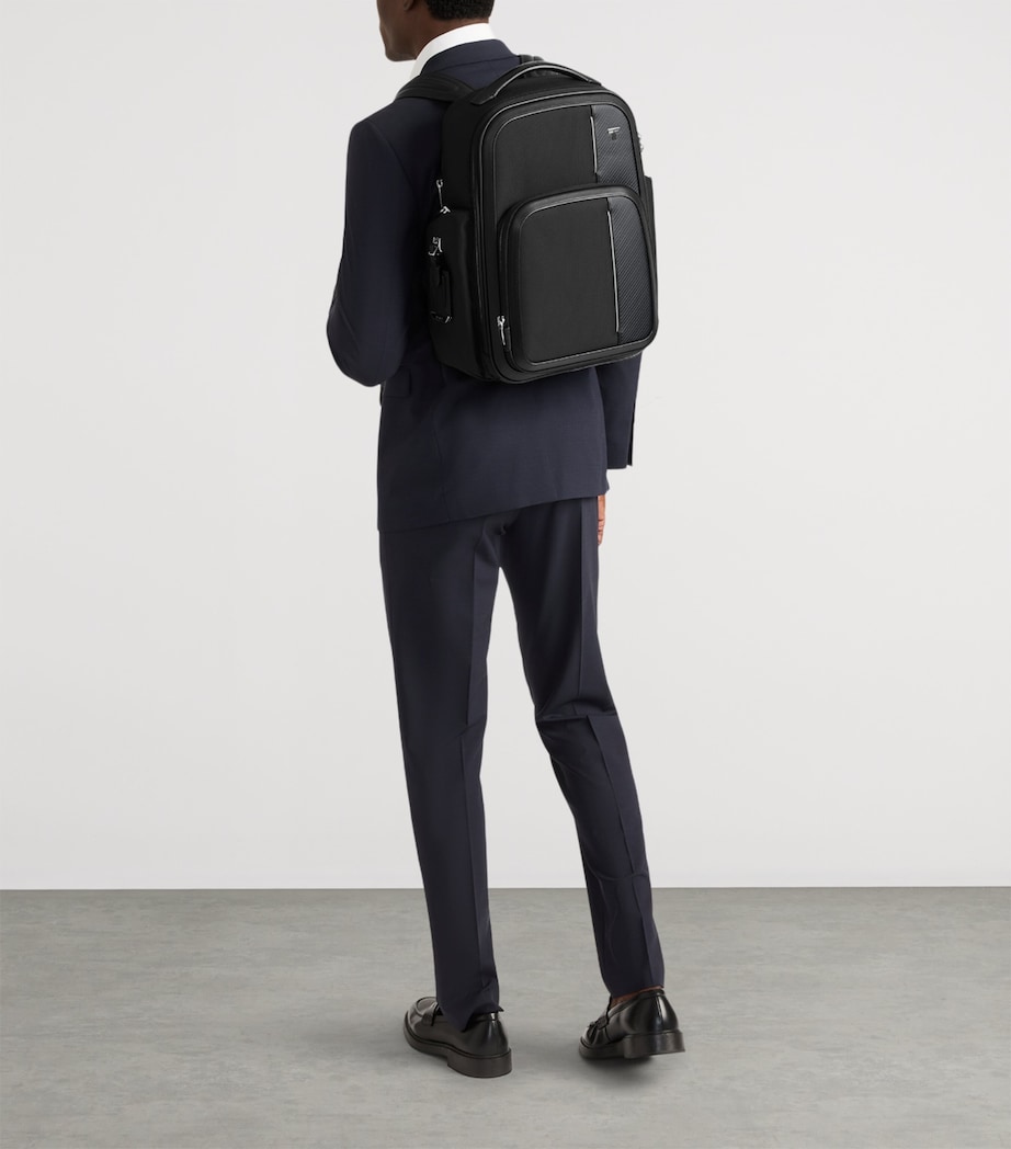 Tumi Leather Arrivé Barker Backpack Black Image 2