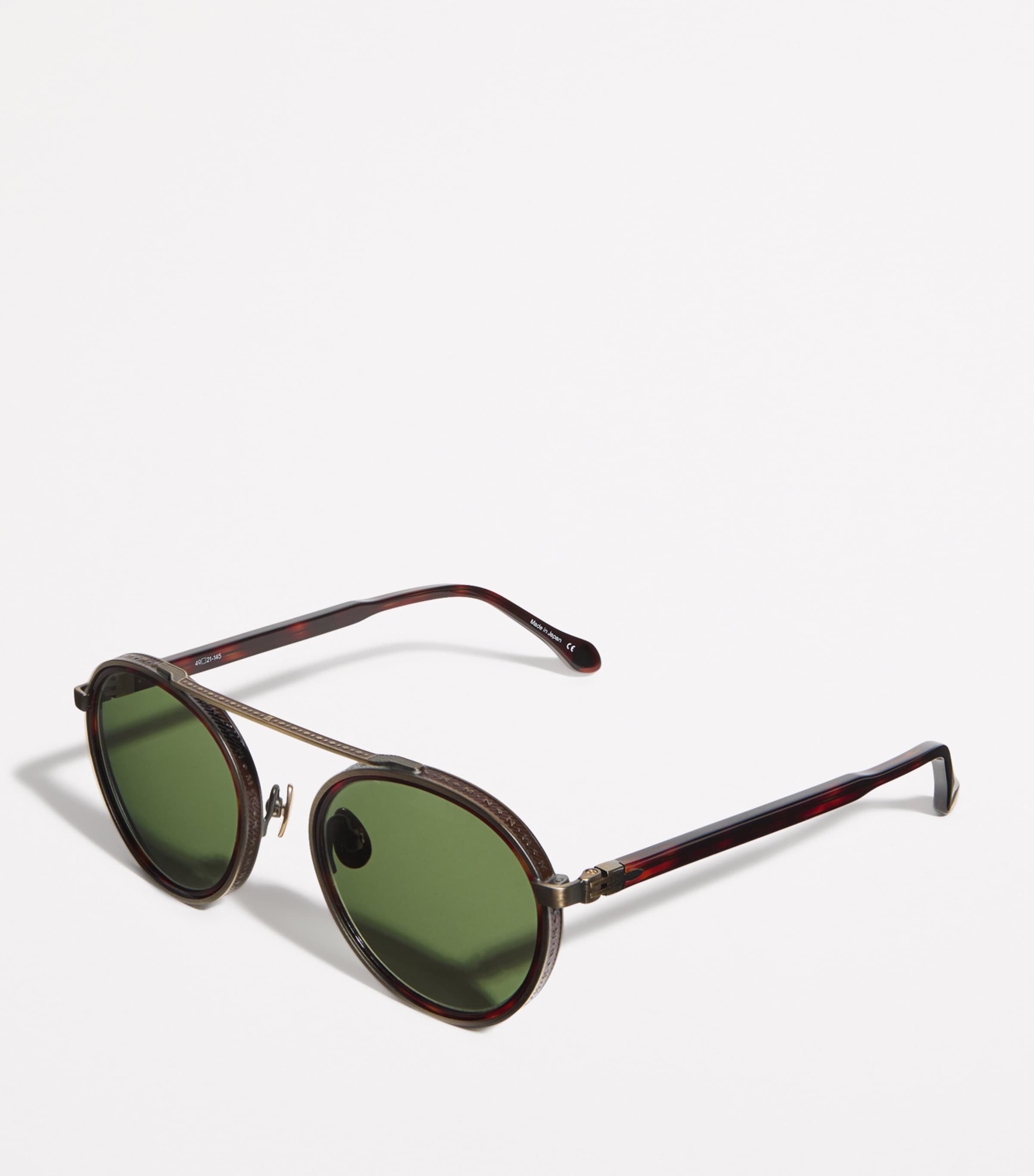 Titanium Aviator M3125 Sunglasses ANTIQ GLD-DRK TRTSE Image 2