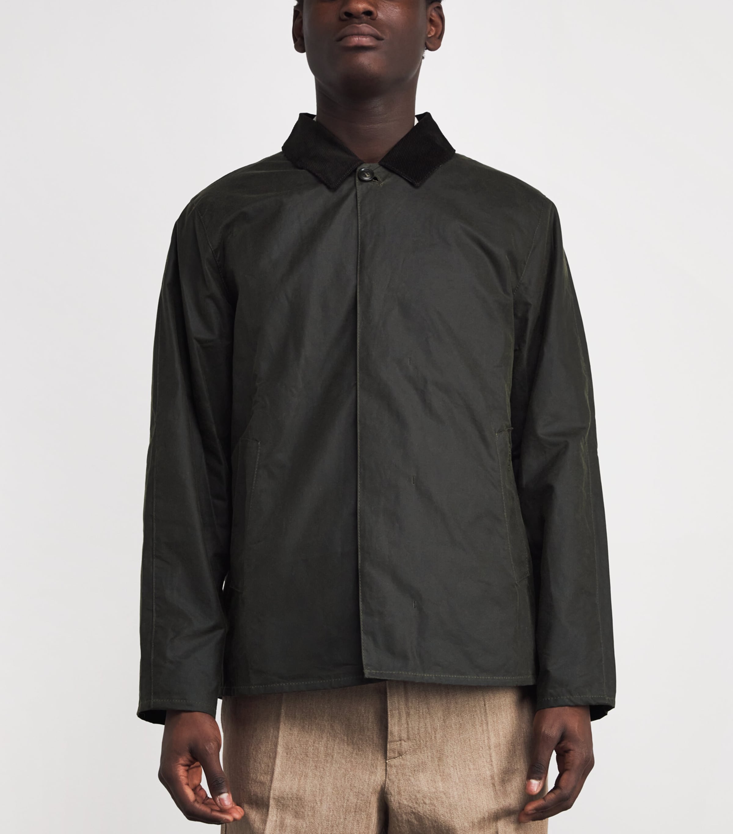 Short Waxed Lorden Mac Jacket OL99 OLIVE Image 3