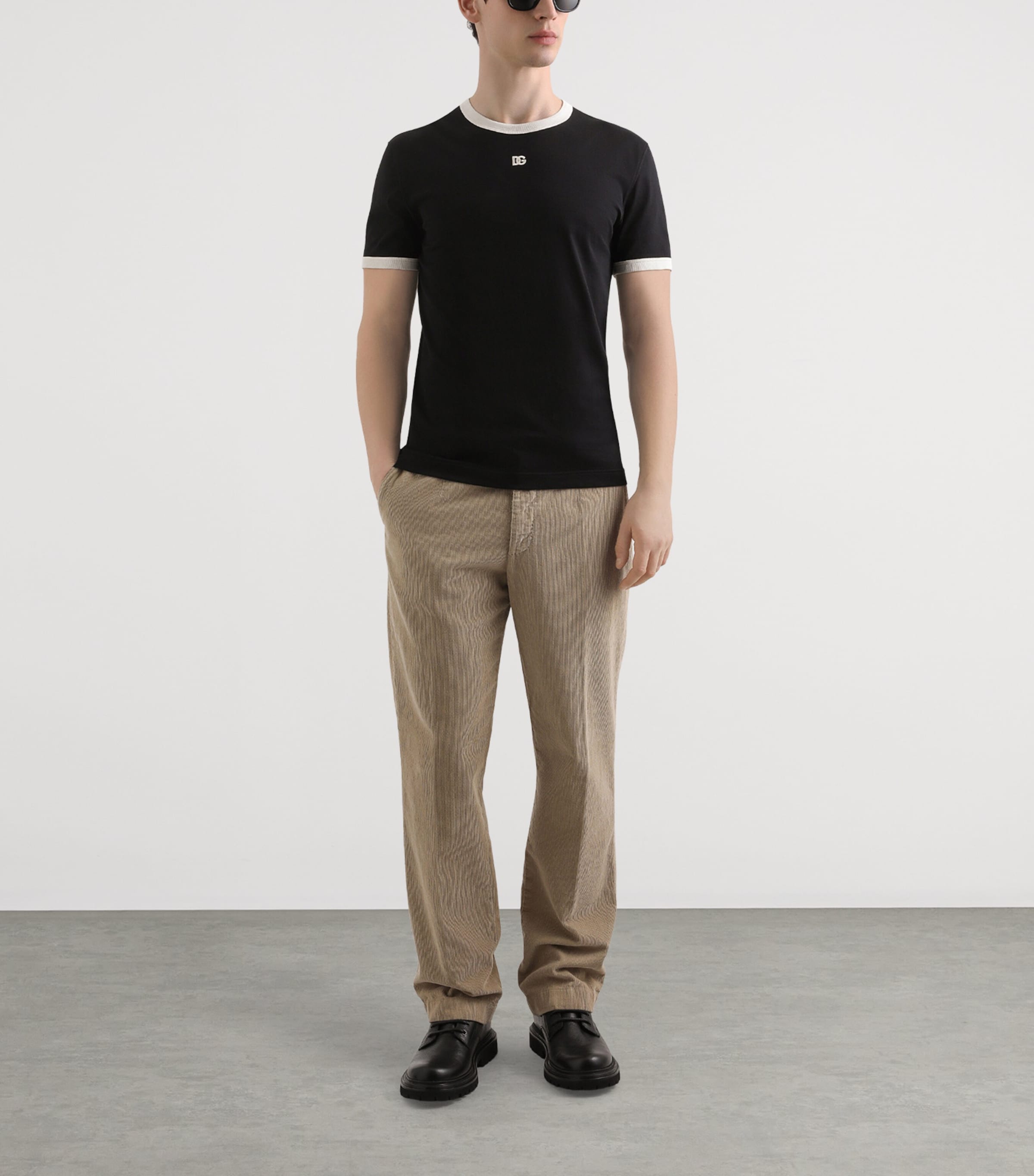 Corduroy Trousers M0131-BEIGE Image 2