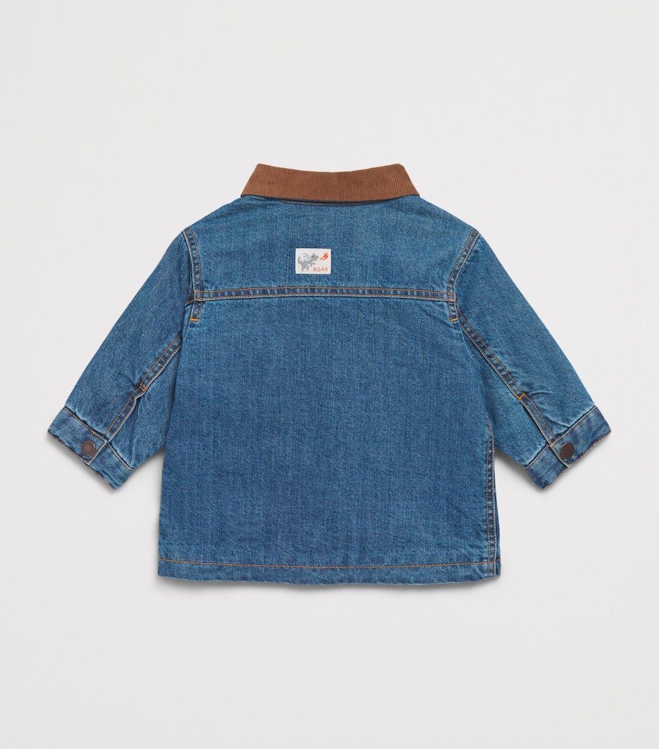 Purebaby Padded Denim Jacket (0-12 Months) Mdenm Mid Denim Image 2