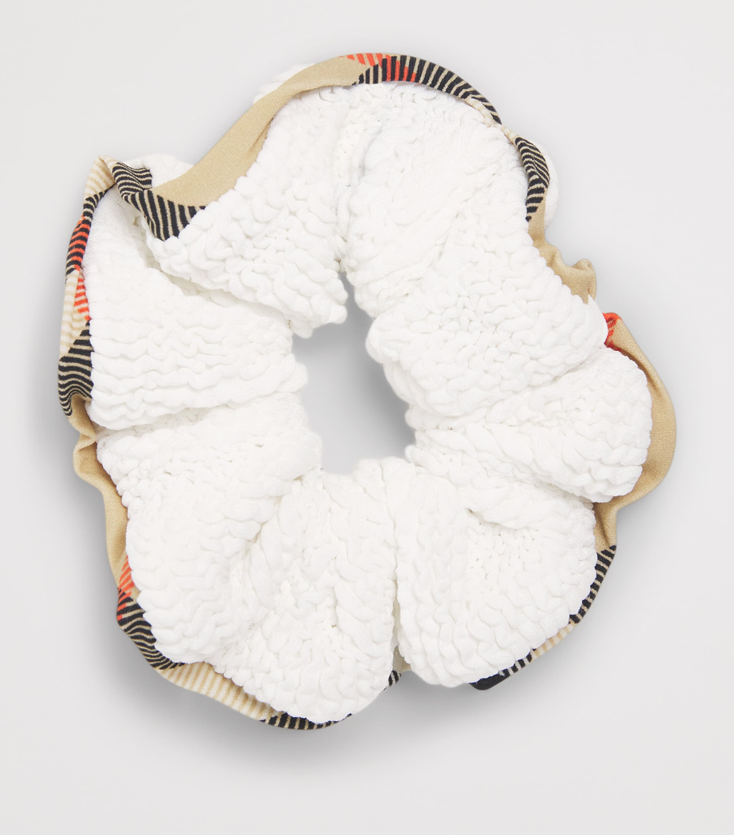 Burberry x Hunza G Womens x Burberry Check-Trim Domino Swimsuit White Image 4