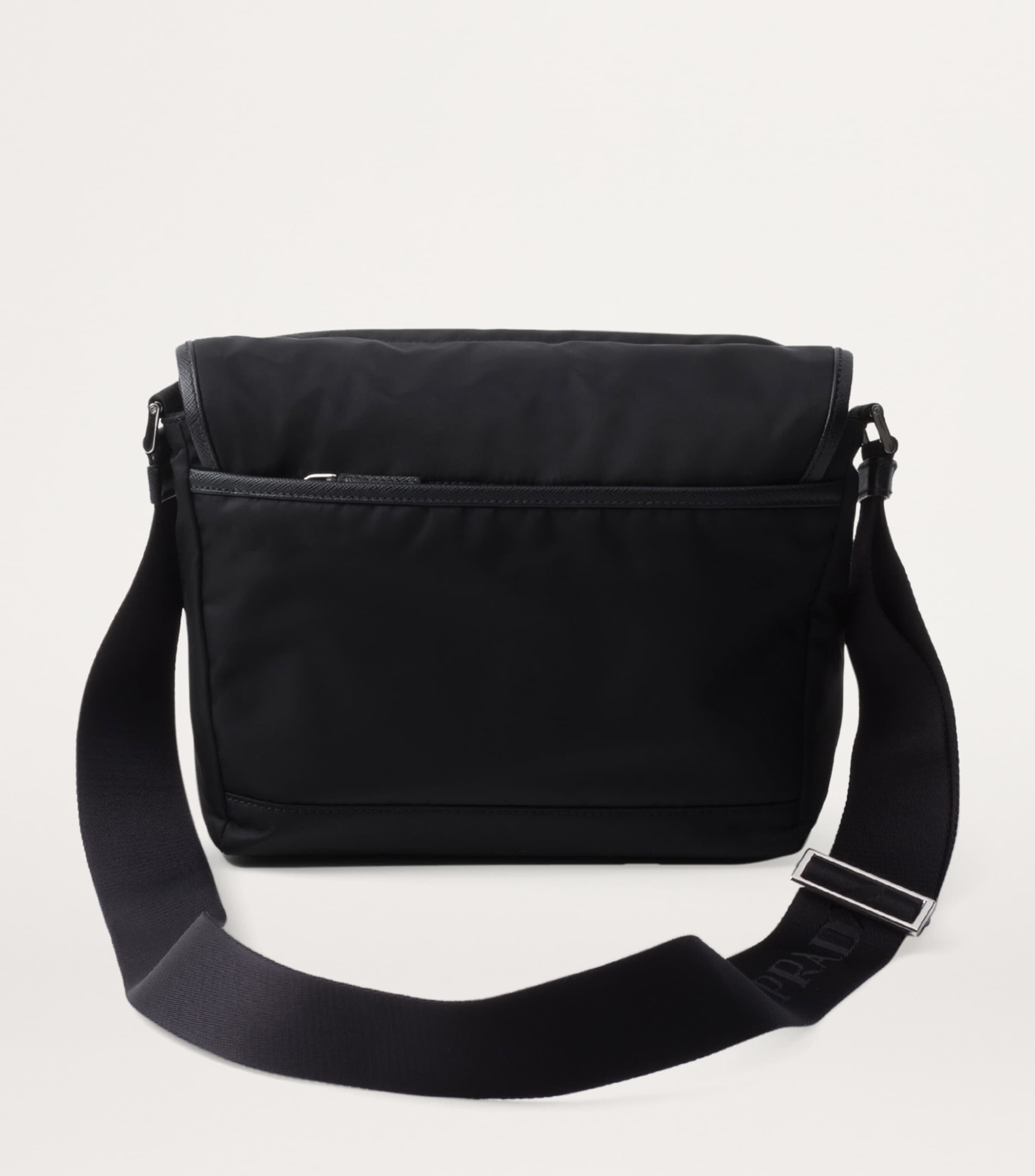 Re-Nylon and Saffiano Leather Shoulder Bag F0002 Image 4