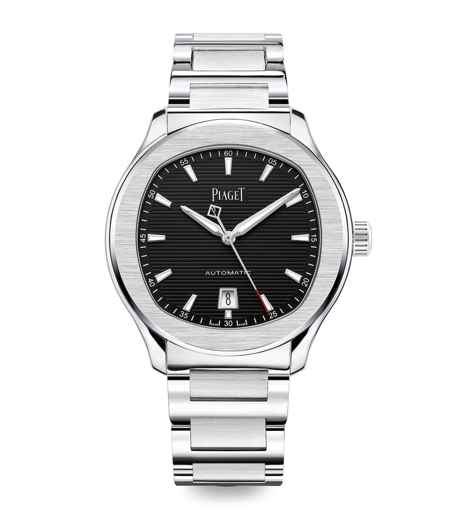 Stainless Steel Polo Date Watch 42mm STEEL Image 1