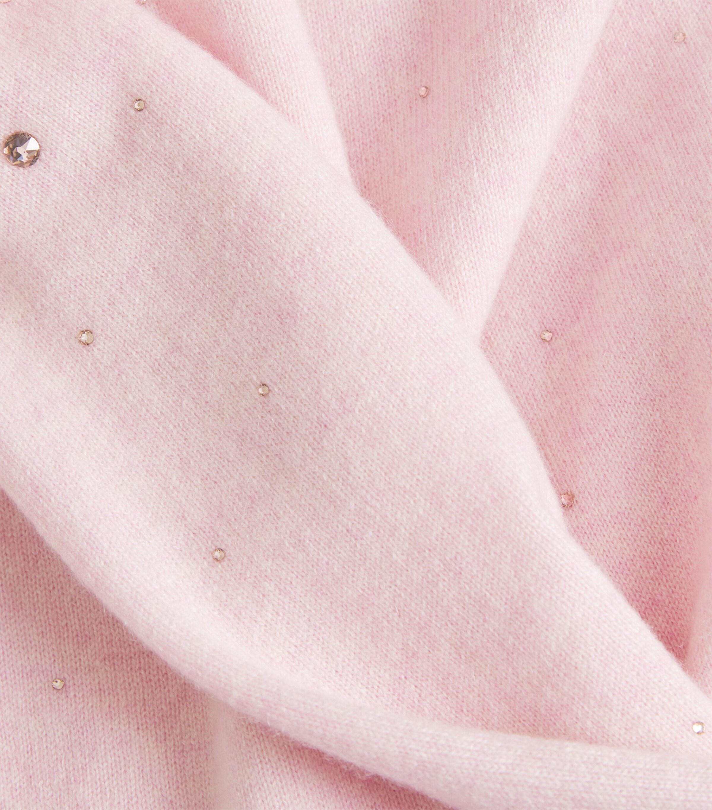 Cashmere Crystal-Embellished Sweatpants PINK SORBET/VIN Image 5