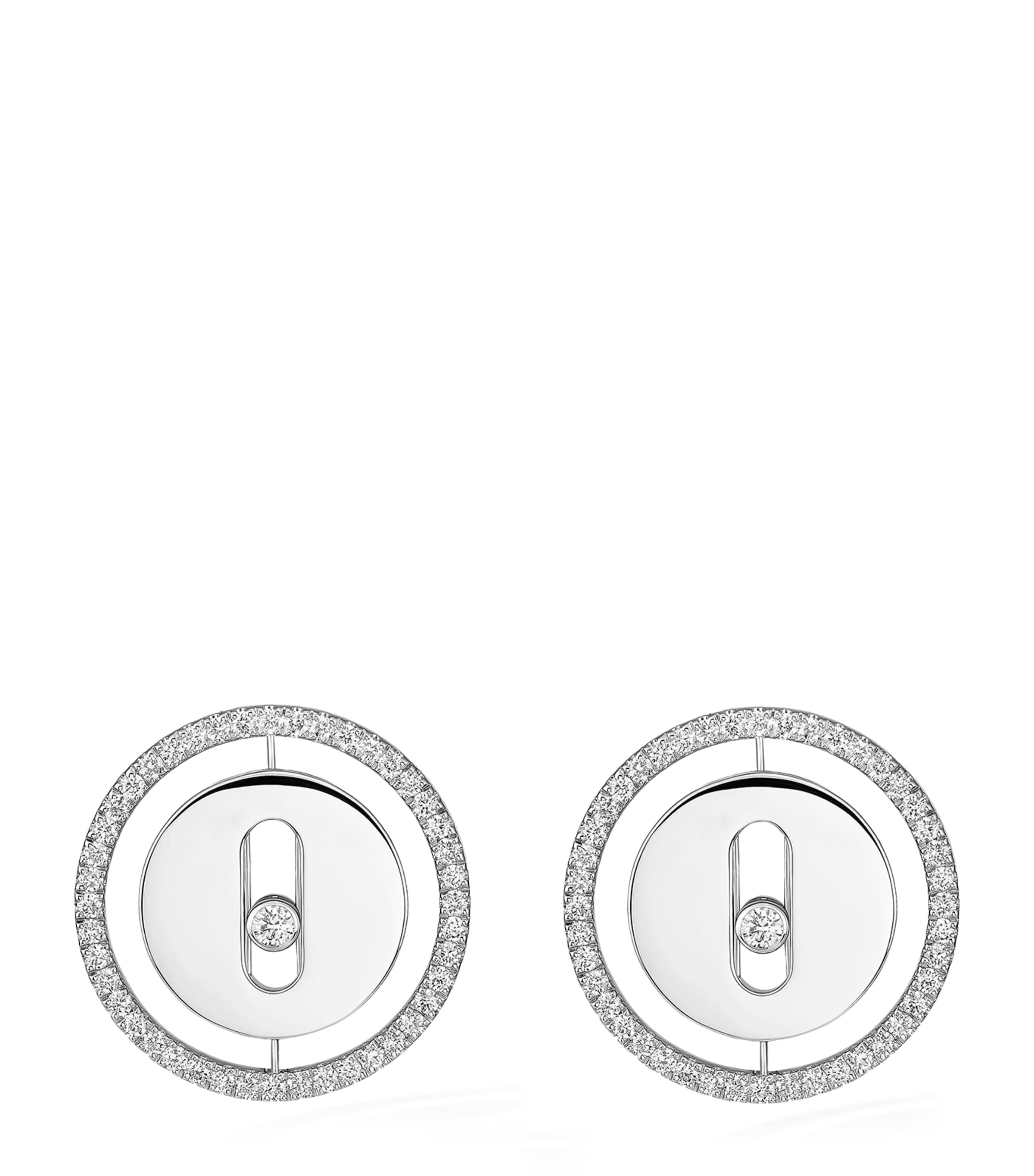 Messika Lucky Move White Gold and Diamond Stud Earrings (0.32ct) White Gold Image 1