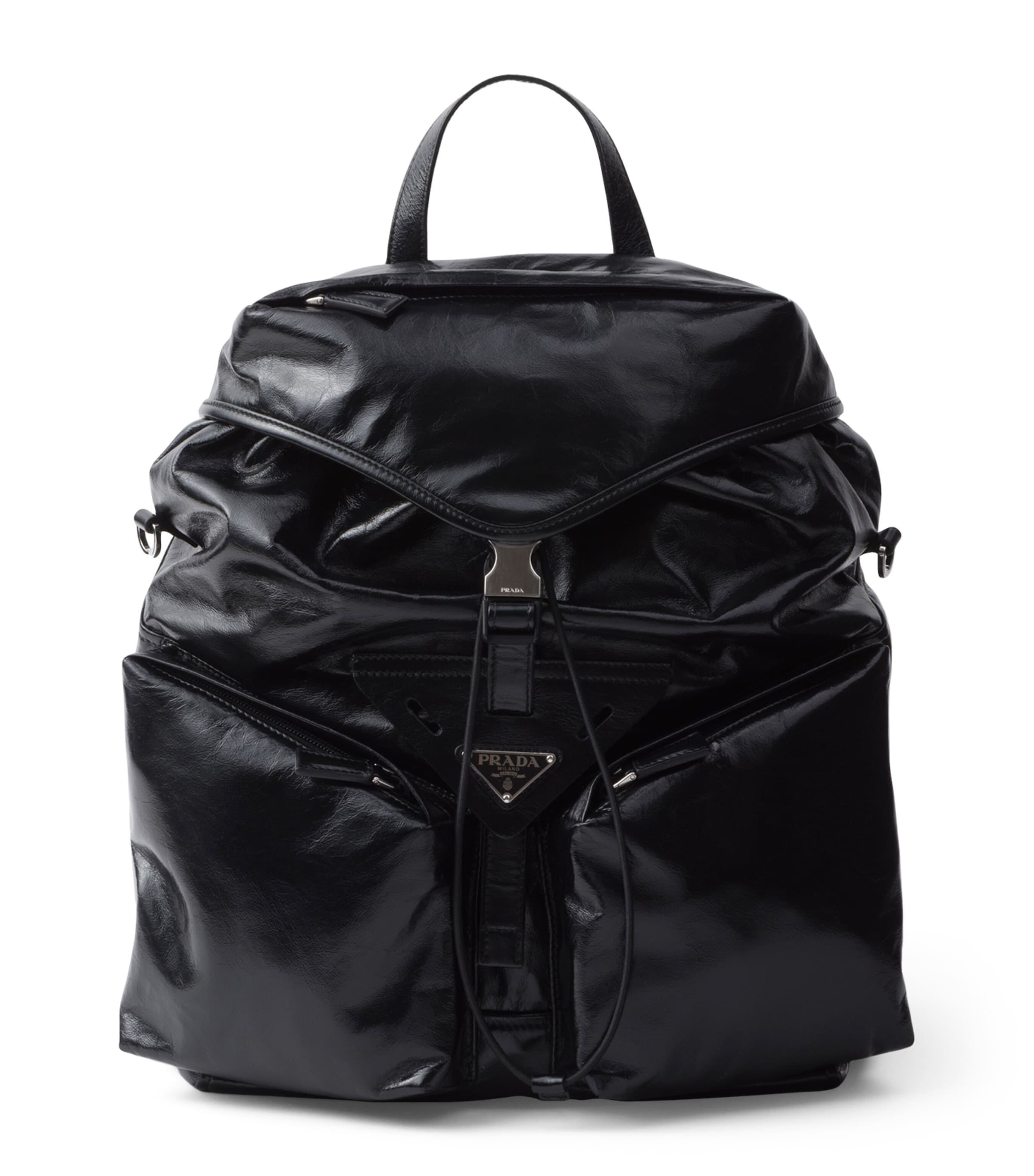 Leather Triangle Backpack F0002 Image 1