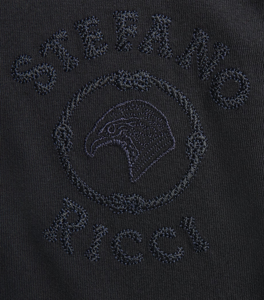 Stefano Ricci Kids Cotton-Modal T-Shirt (4-16 Years) C. Black Image 3