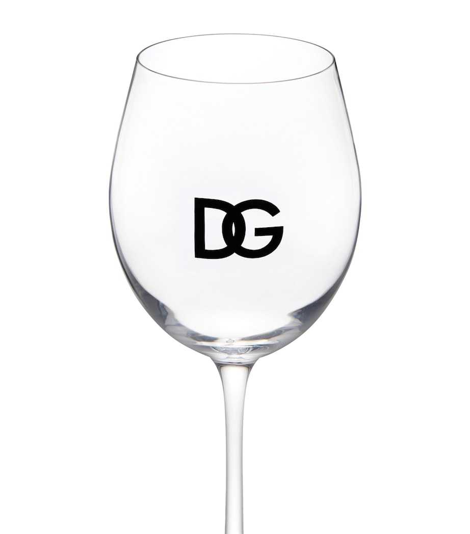 Set of 2 DG Millennials Logo Wine Glasses U0058 TRASPARENTE/DG Image 3