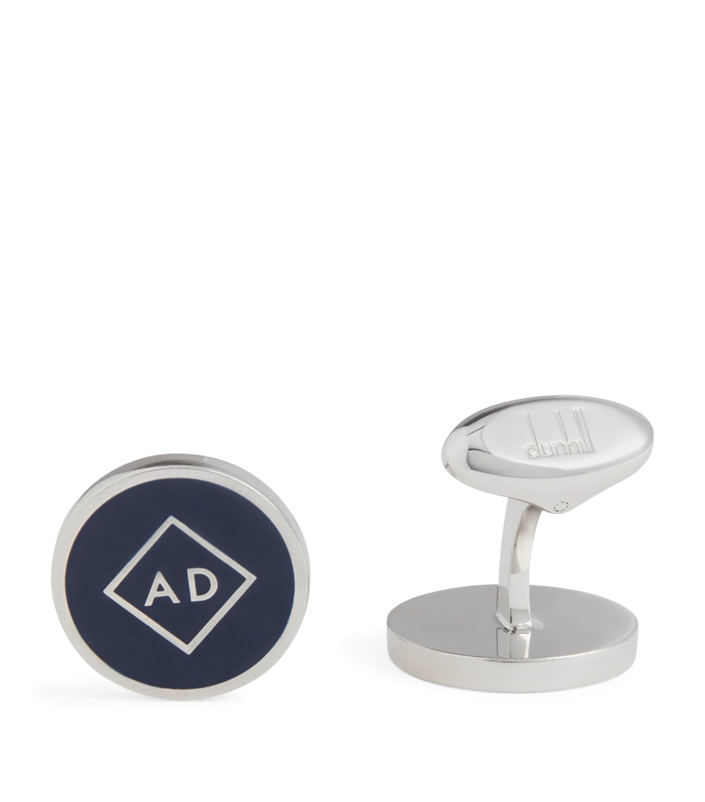 Dunhill Sterling Silver-Lacquer AD Hallmark Cufflinks | Men New In | Men Accessories | Cufflinks | Designers | Dunhill | Mens Accessories | Partywear | Mens | Accessories