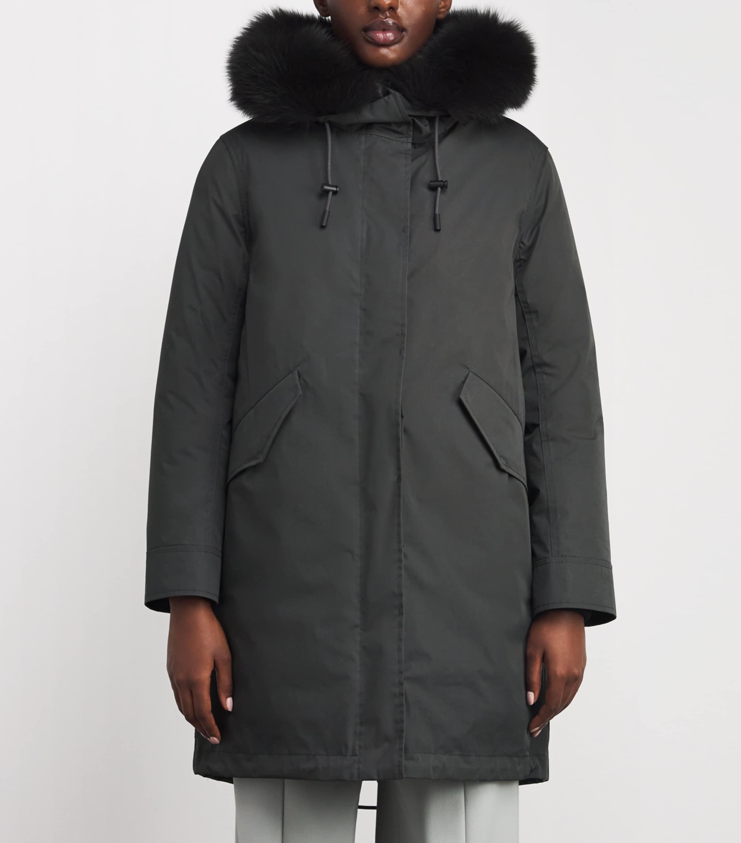 Fox-Rabbit Blended-Cotton Parka (72cm) A2185 Image 3