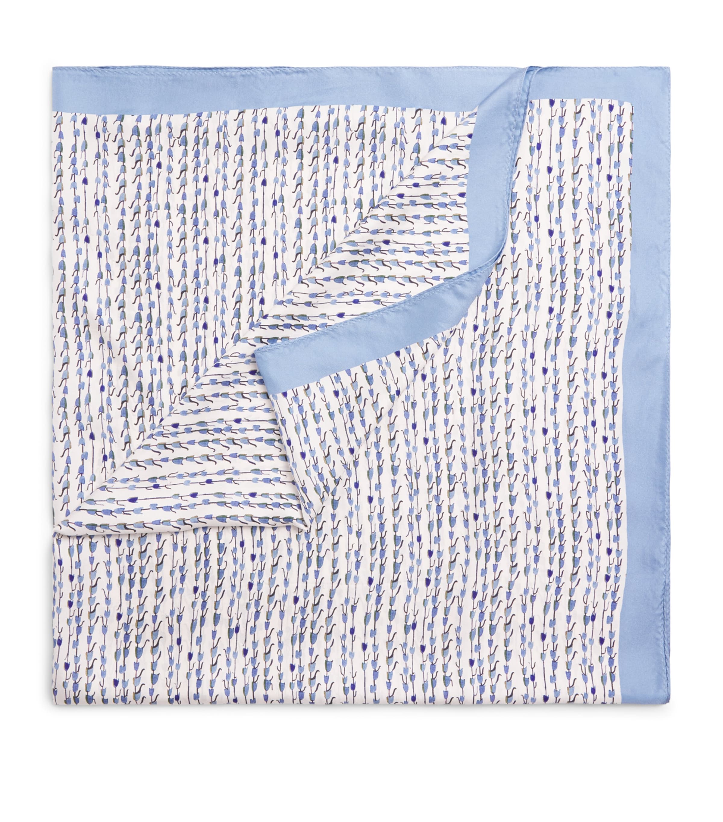 Altuzarra Silk Bluebell Print Scarf Bluebell Image 1