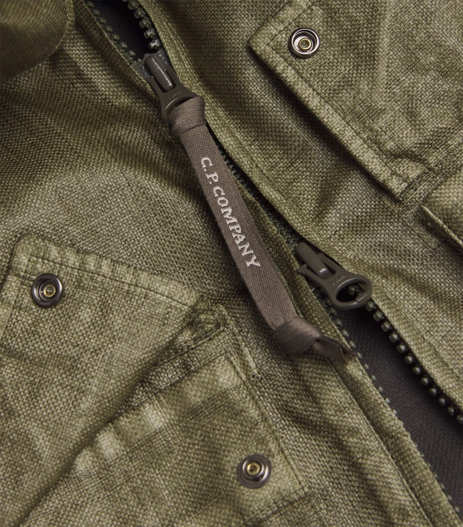 Technical Rafia Drawstring-Hood Jacket THYME 669 Image 5