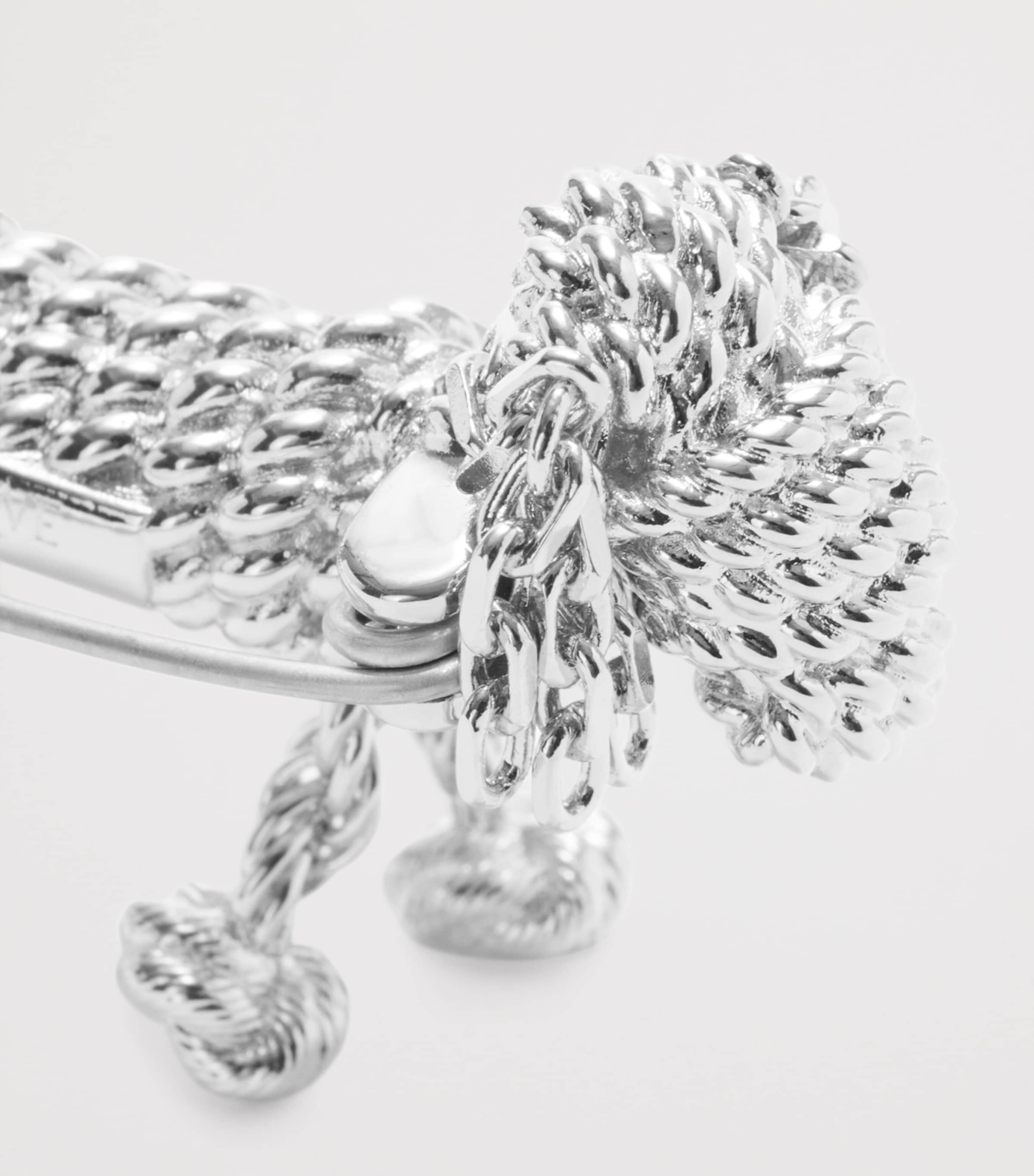 LOEWE Sausage Dog Brooch Silver Image 3