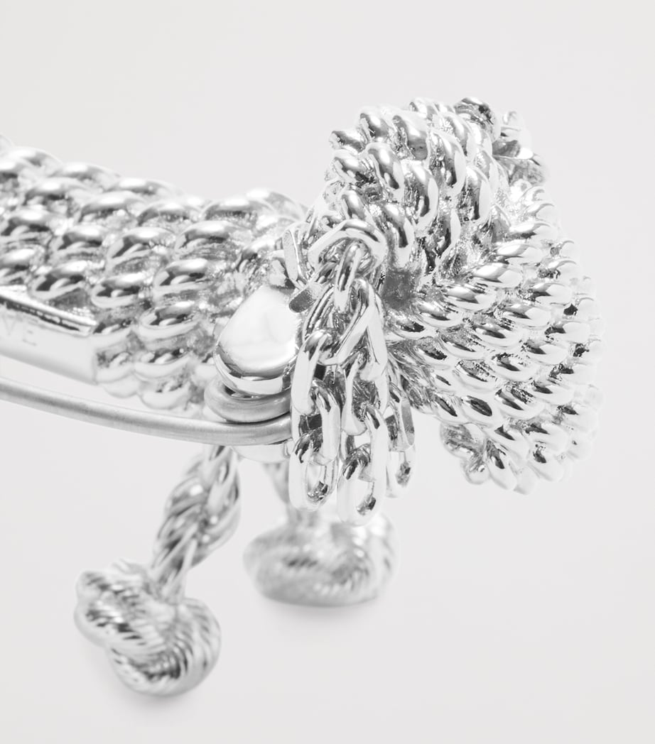 LOEWE Sausage Dog Brooch Silver Image 3