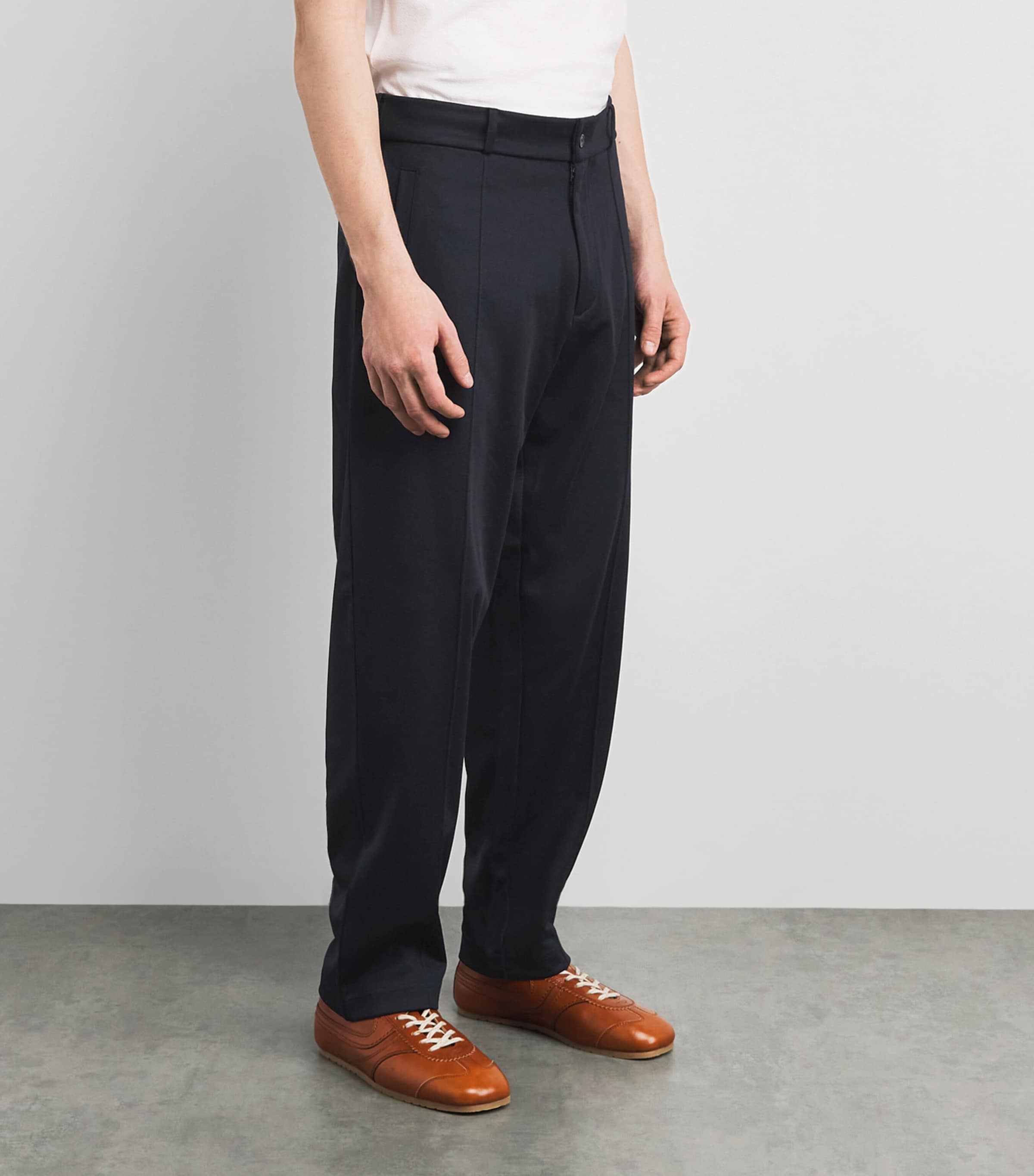 Fred Perry Mens Straight Track Sweatpants Navy Image 4