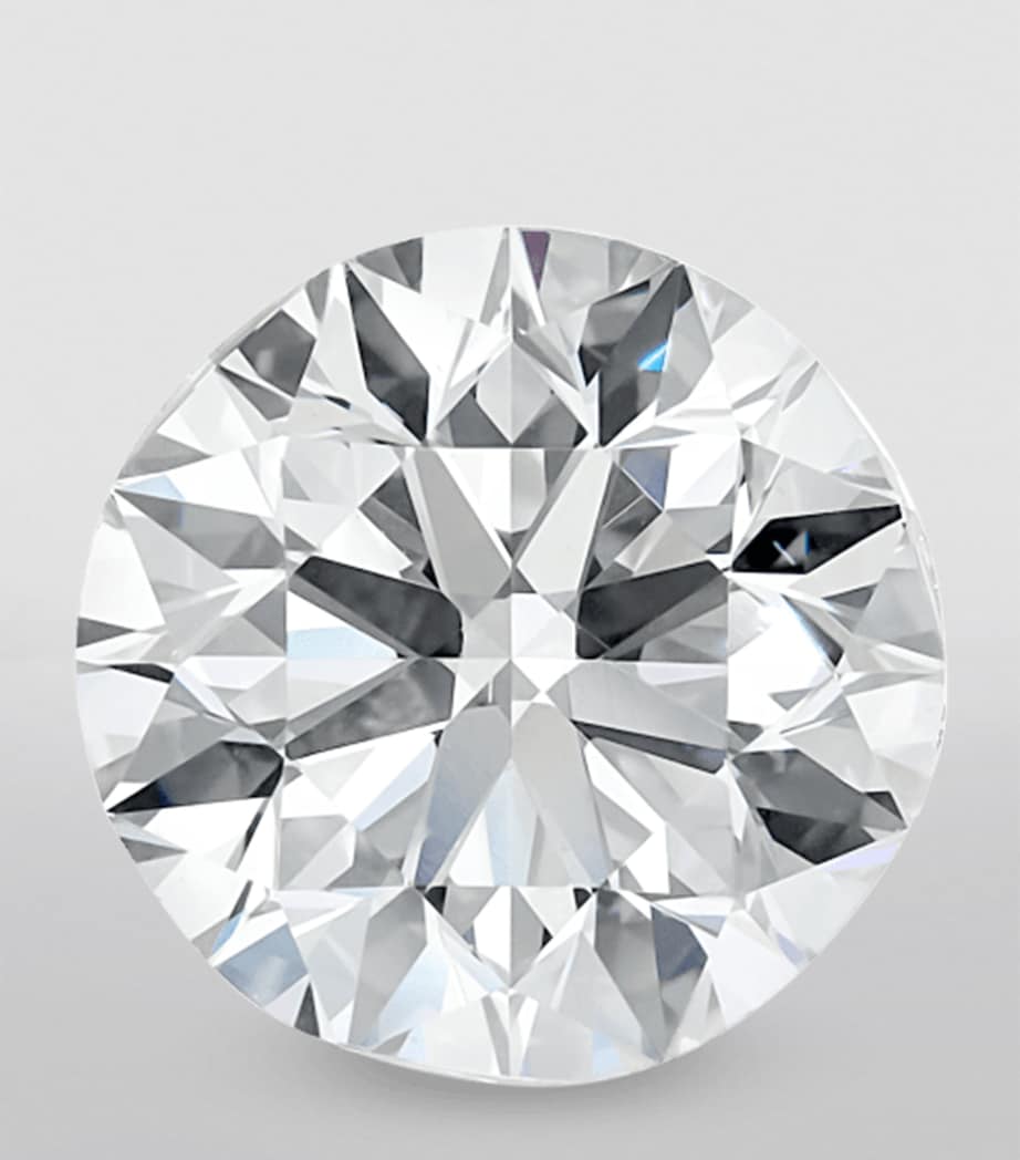 White Gold and White Diamond Invisible Set Single Earring (3mm) WHITE GOLD Image 3