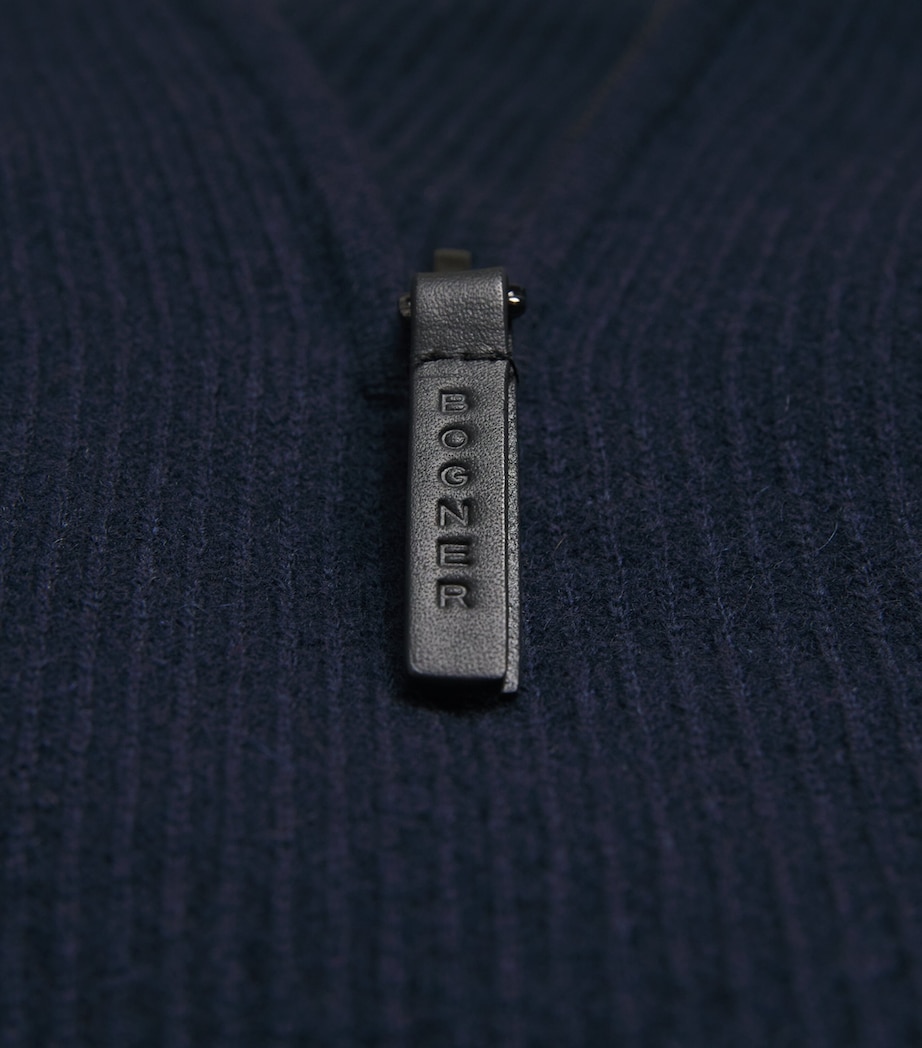 Derek Quarter-Zip Sweater 464-NAVY Image 5