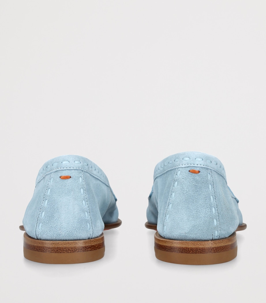 Suede Marlene Dash Loafers PALE BLUE Image 2