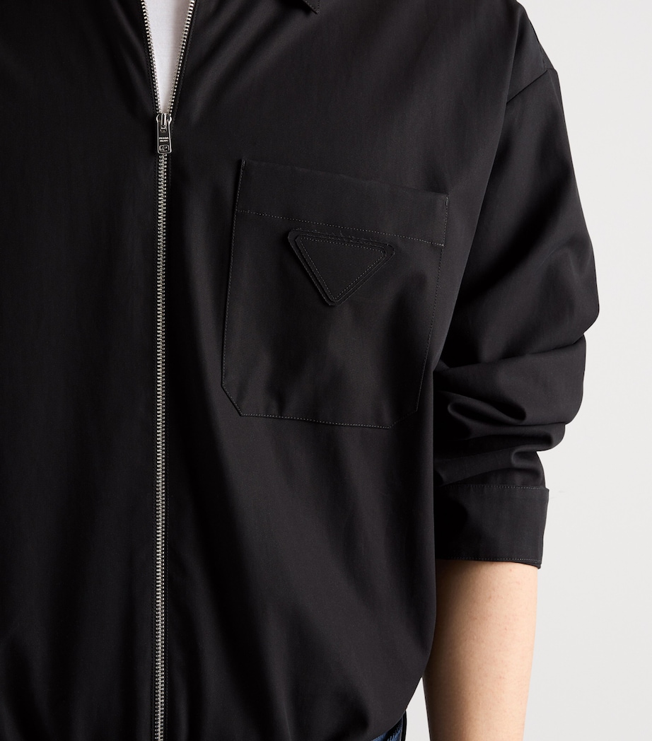 Prada Mens Cotton Zipped Shirt Image 4