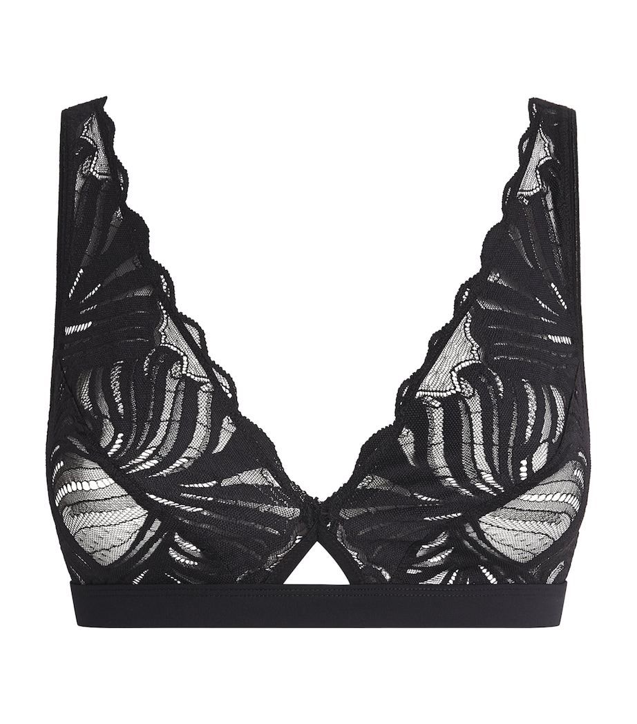 Falke Womens Delicate Touch Triangle Bra Black Image 1
