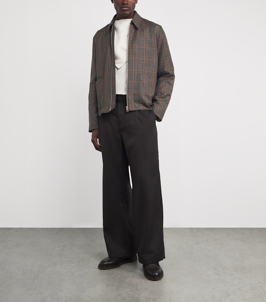 Wool Check Jacket 62_TAN Image 2