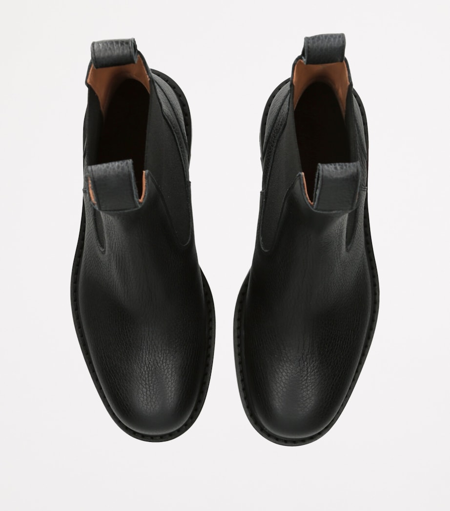 DRIES VAN NOTEN Leather Ankle Boots Black Image 4