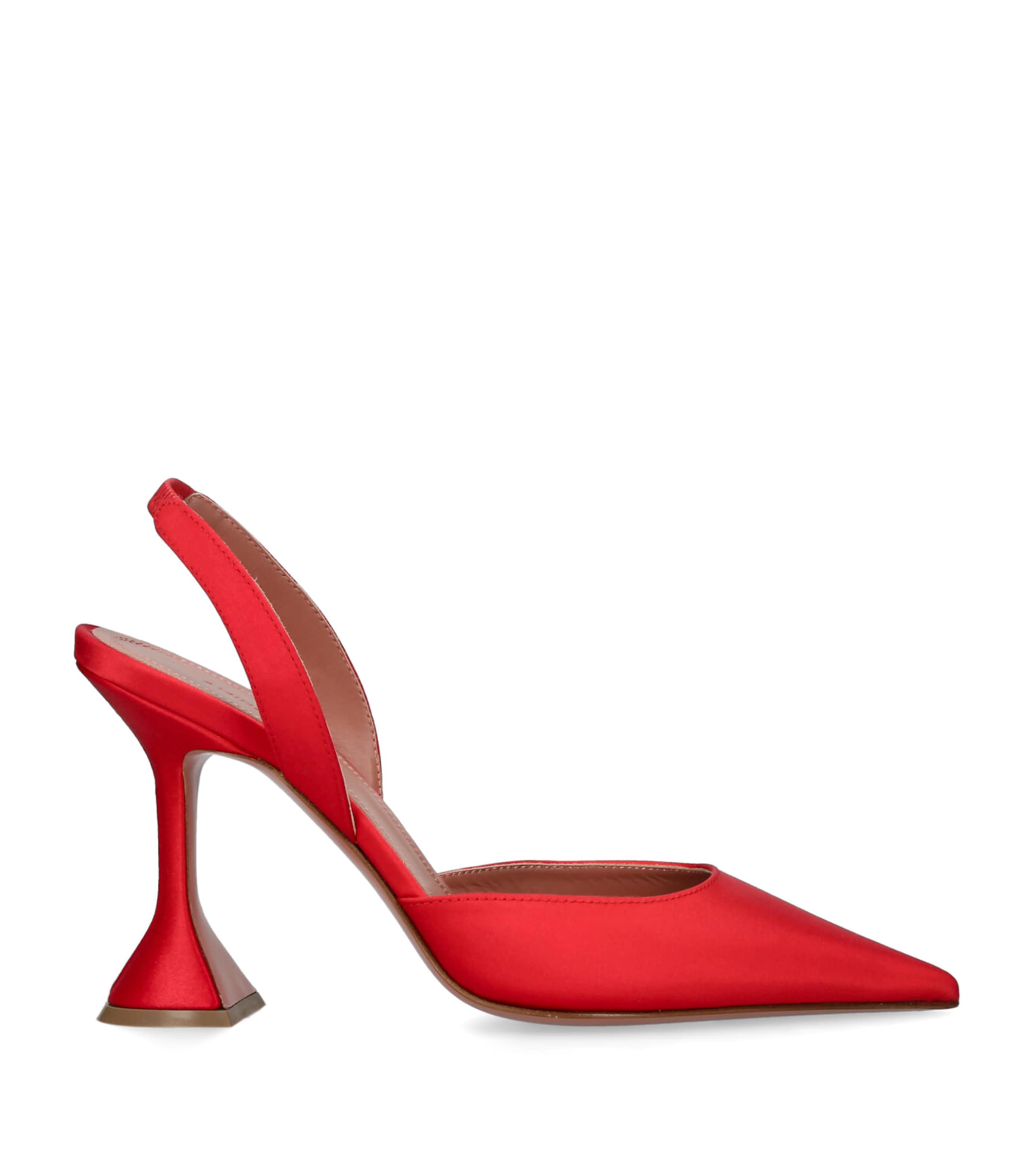 Amina Muaddi Holli Slingback Pumps 95 Red Image 1
