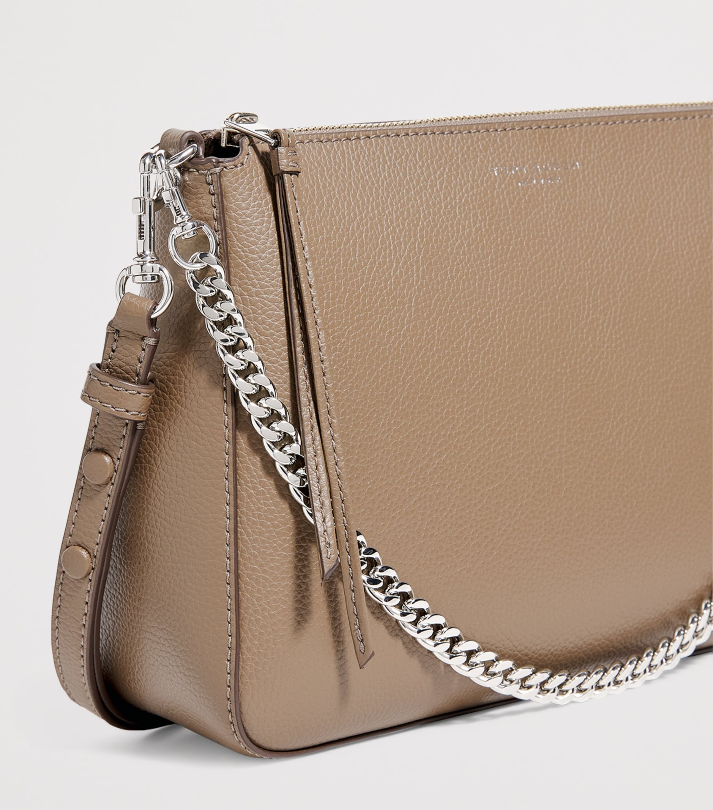 Tory Burch Brown Leather Perry Shoulder Bag | Harrods US