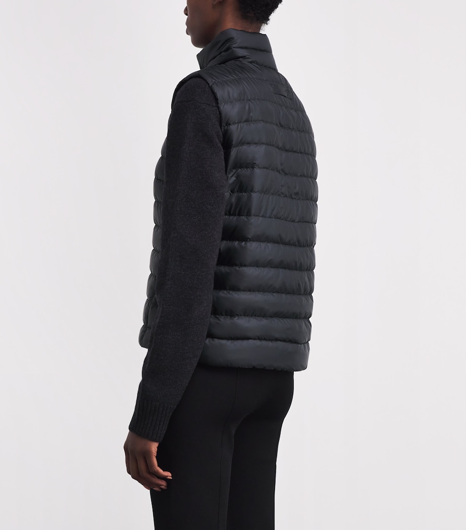 Water-Repellent Down Aethera Gilet 9061 BLACK NOIR Image 4