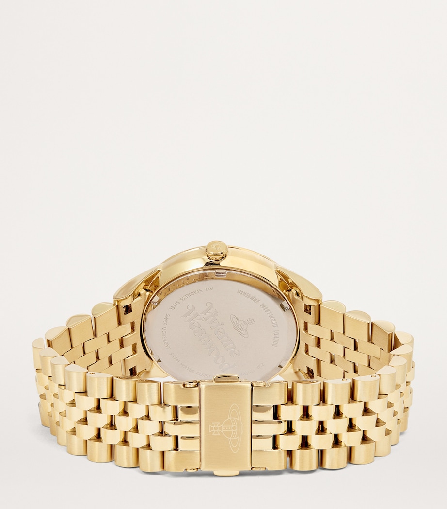 Vivienne Westwood Swarovski-Detail Wallace Watch 38mm Gold Image 3