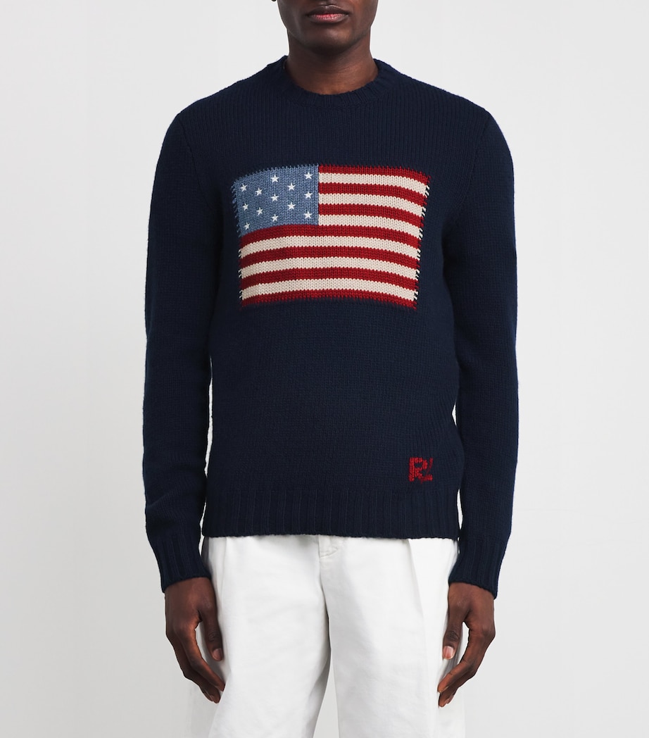 Cashmere Flag Sweater CLSCS CHAIRMAN NAVY Image 3