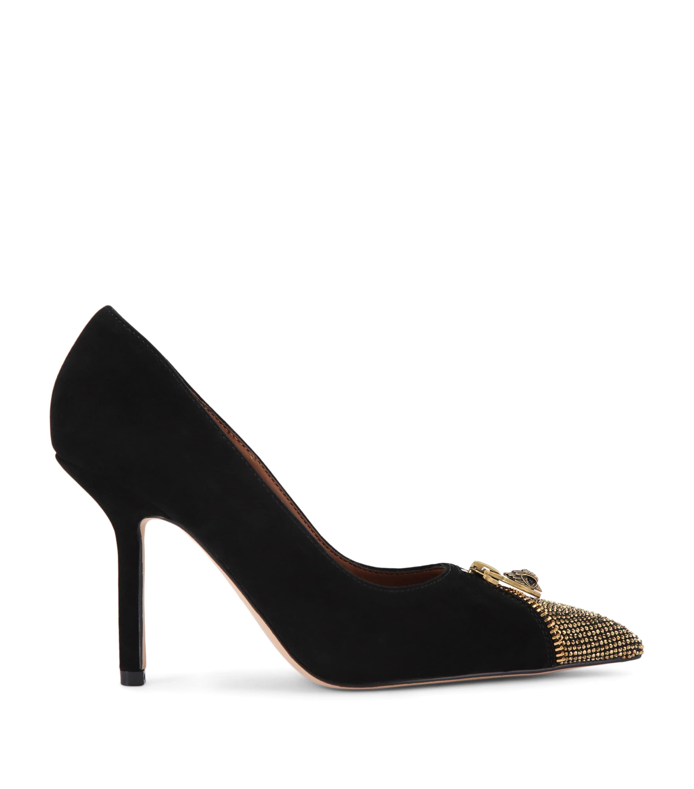 Kurt Geiger London Suede Zip Pumps Black/comb Image 1