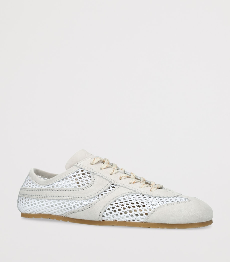 Suede Low-Top Sneakers WHITE/COMB Image 3