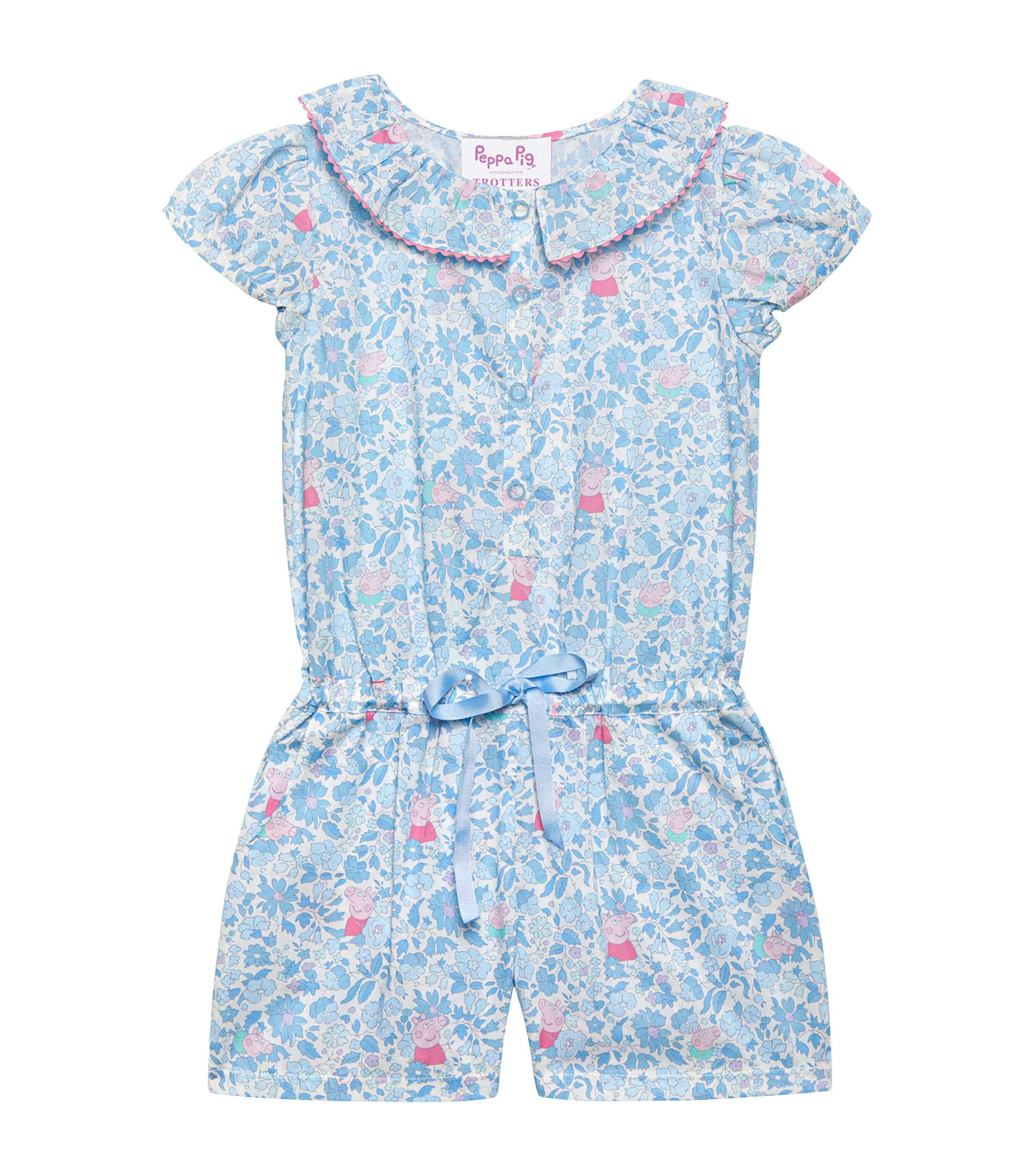 Trotters Kids' X Peppa Pig Willow Playsuit In Blue