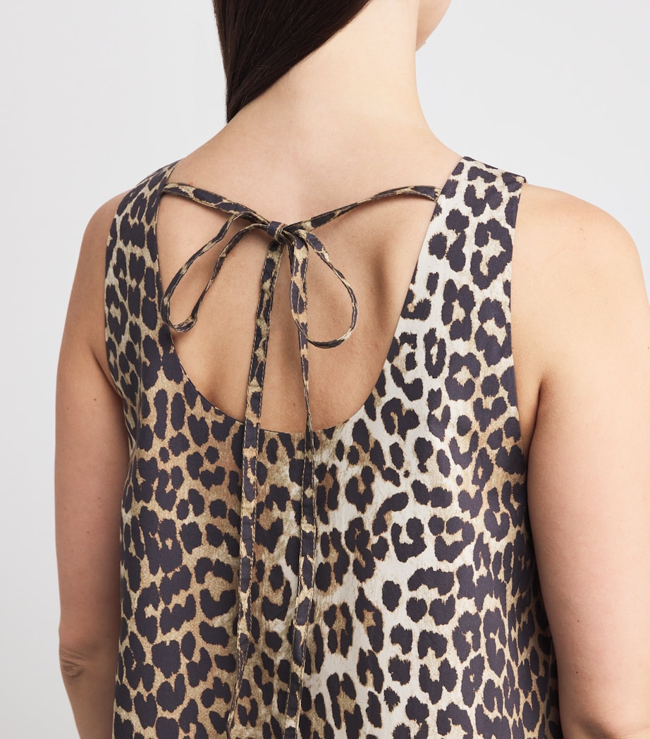 Organic Cotton Leopard Print Mini Dress 943 LEOPARD Image 4