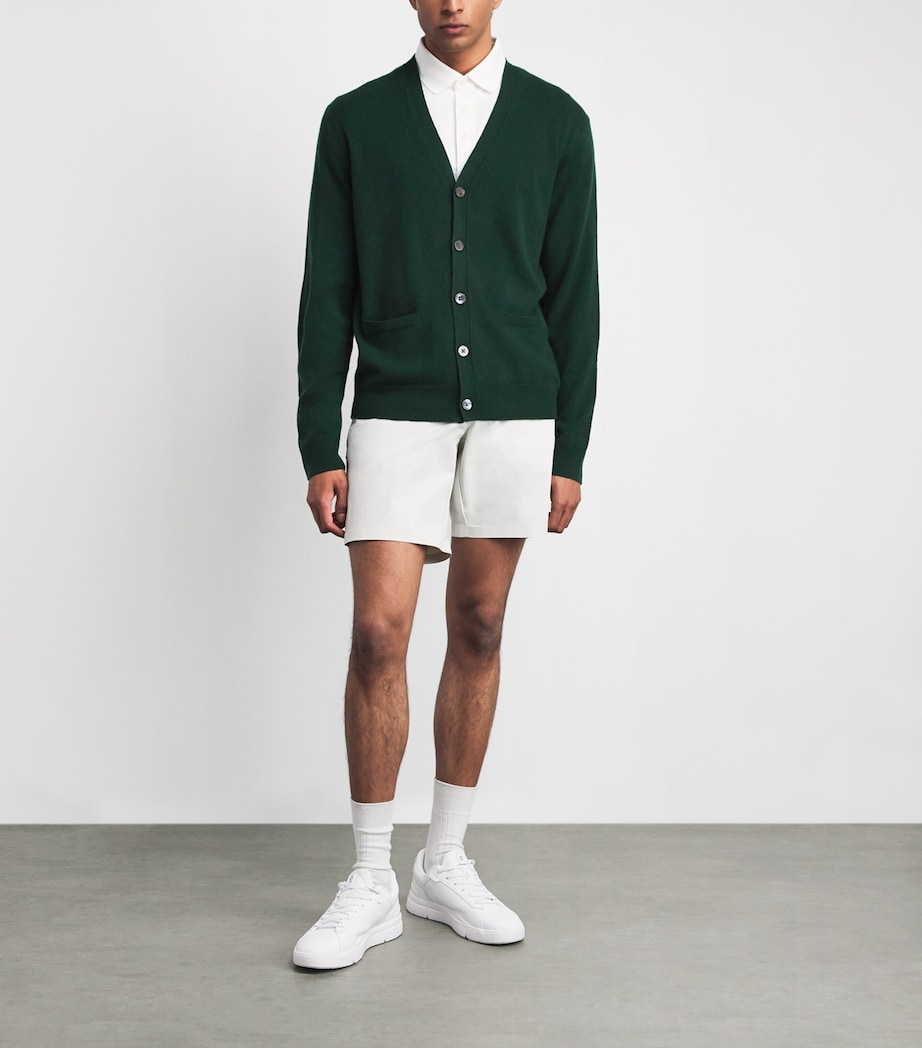 RLX Ralph Lauren Mens Cashmere-Suede Cardigan Moss Agate Image 2
