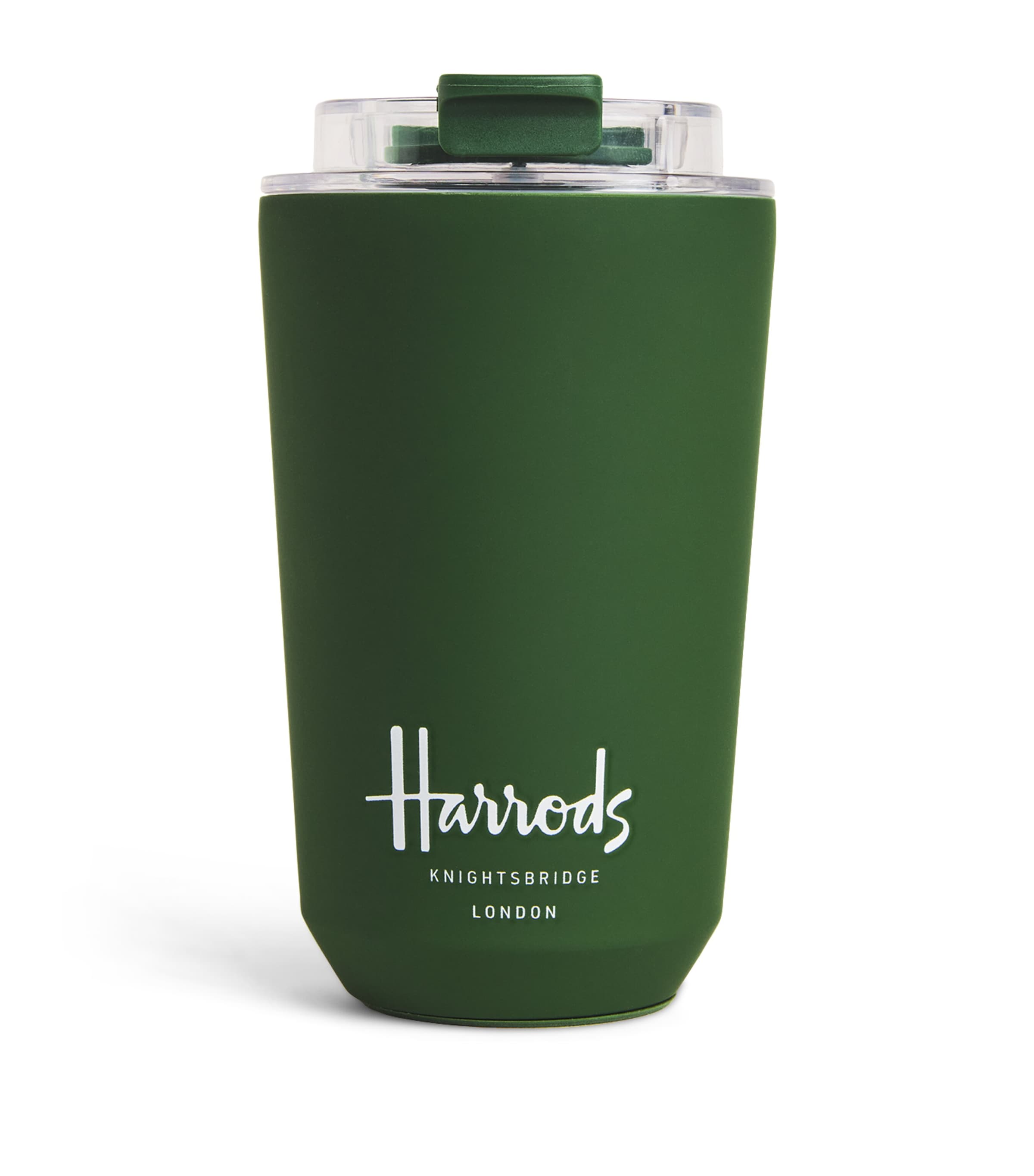 Harrods Logo Travel Cup In Green