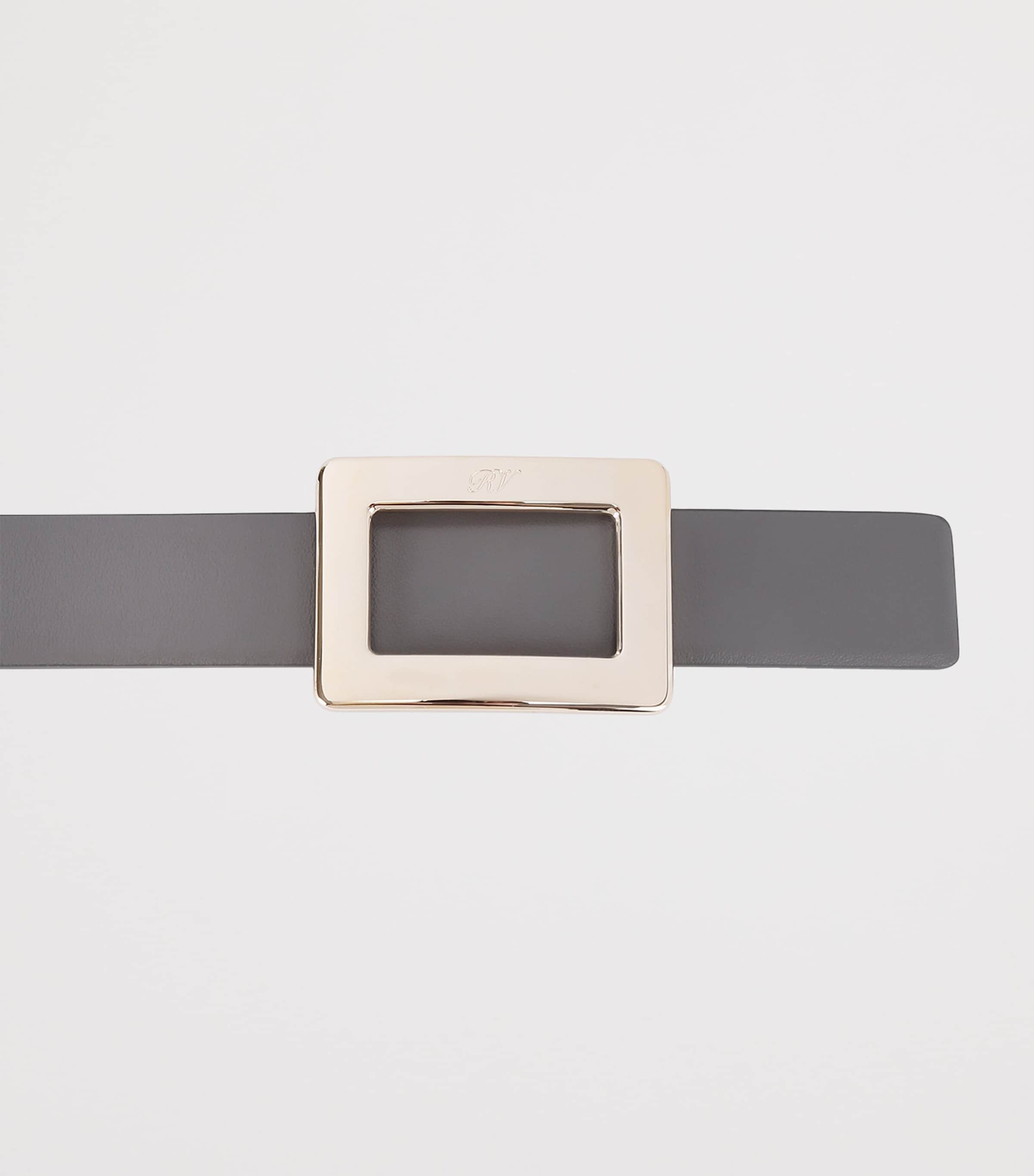 Roger Vivier Leather Reversible Belle Vivier Belt | Harrods US