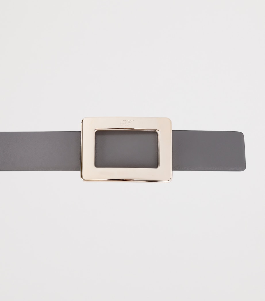 Leather Reversible Belle Vivier Belt BLACK/COMB Image 2