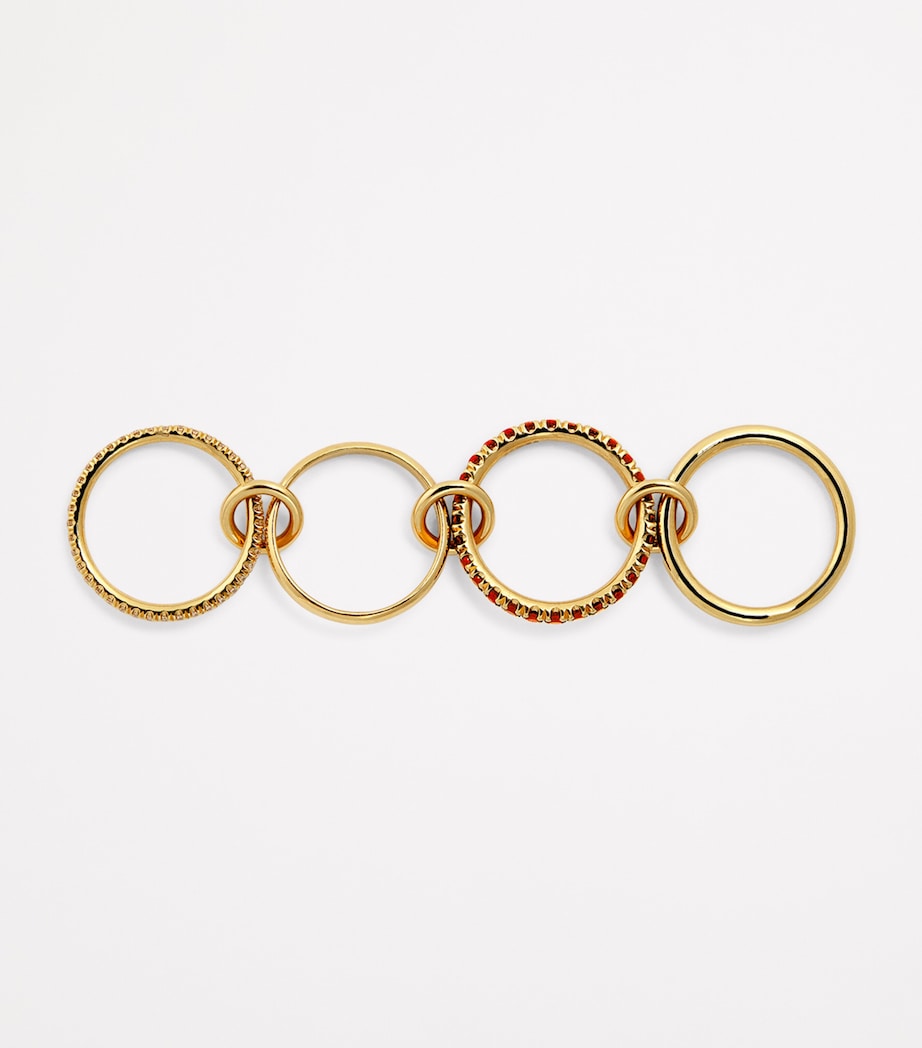 Yellow Gold, Diamond and Ruby Halley Ring YELLOW GOLD Image 3