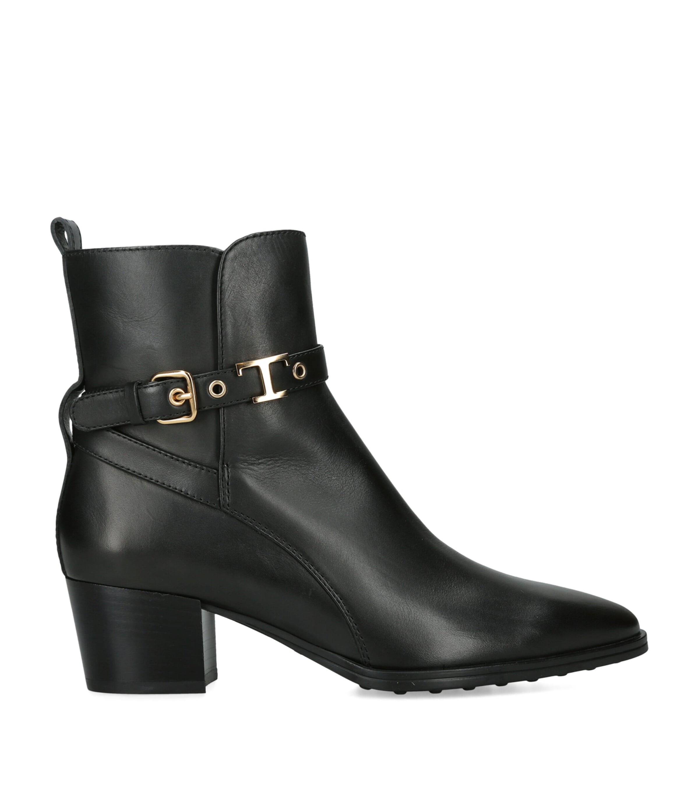 Tod's Leather Gomma Ankle Boots Black Image 1