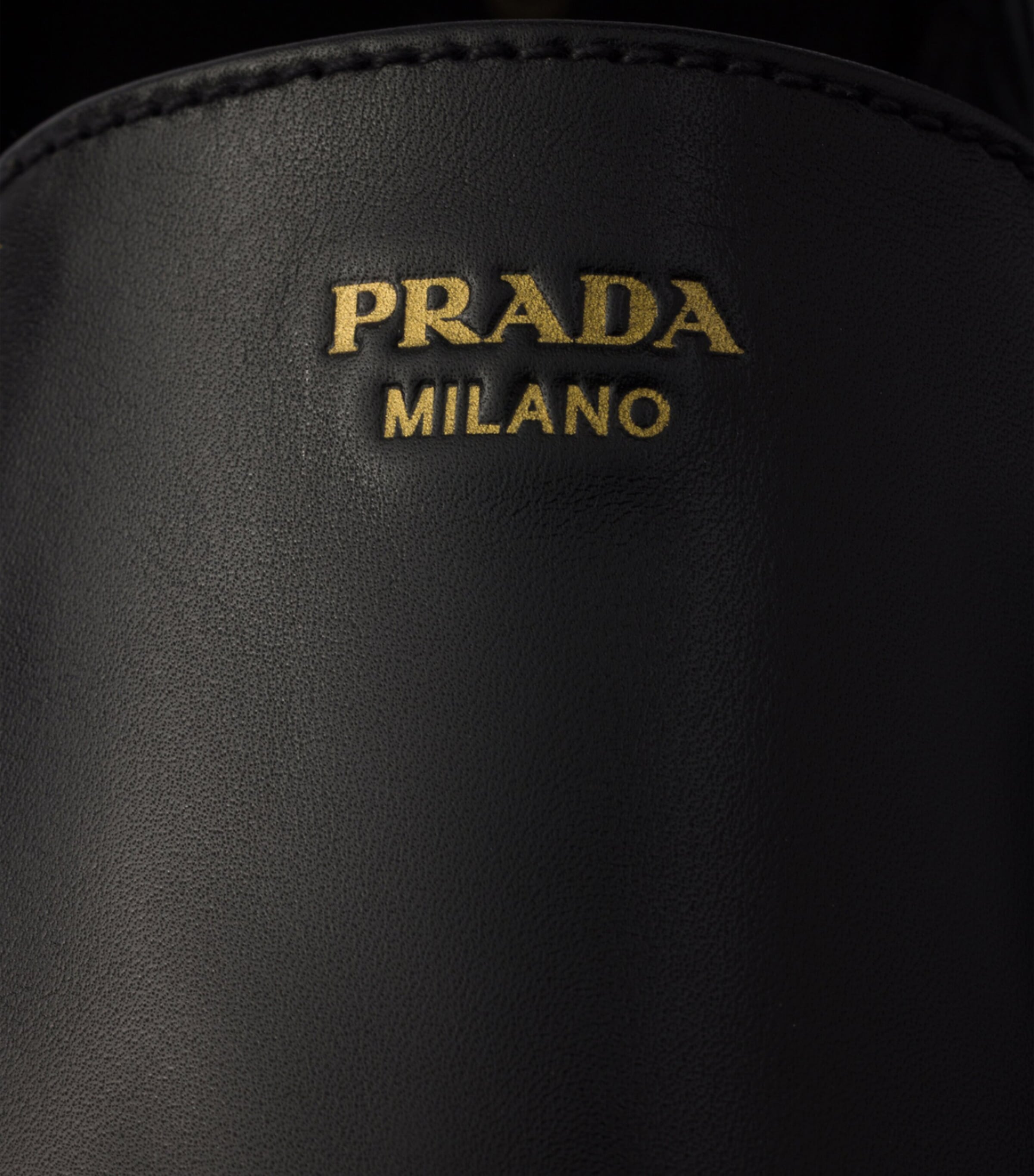 Prada Leather Logo Loafers Black Image 6
