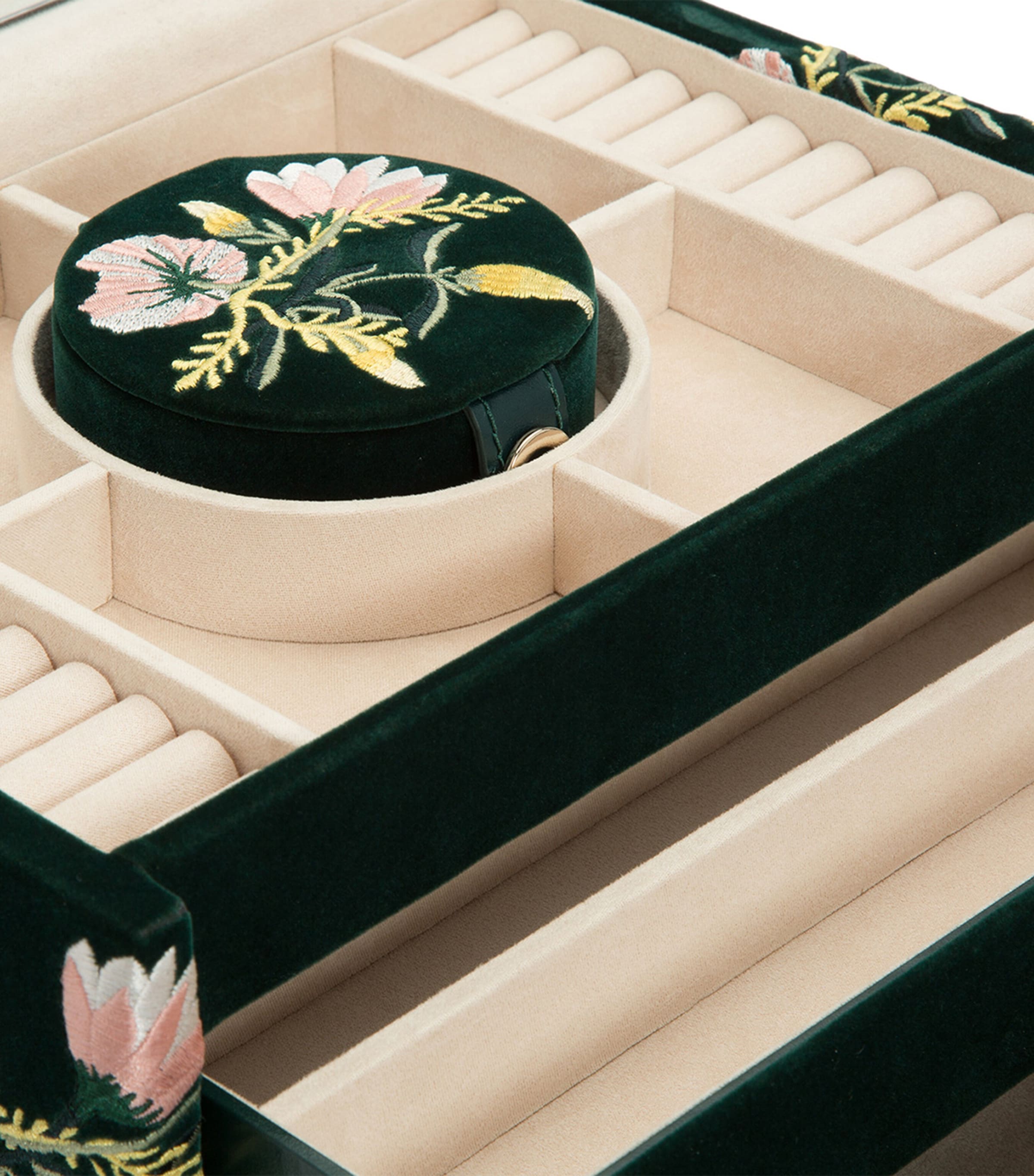 Medium Zoe Jewellery Box FOREST GREEN Image 4