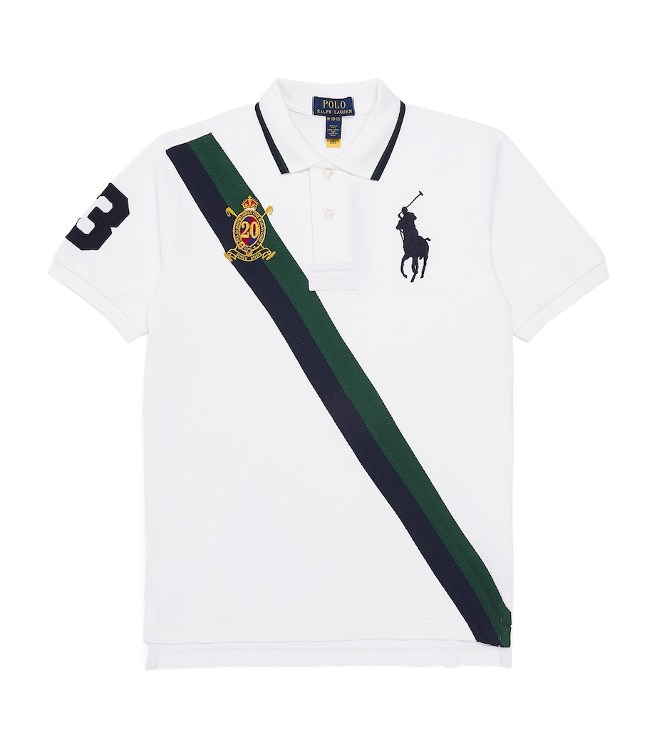 Cotton 20th Anniversary Polo Shirt (2-7 Years) WHITE Image 1