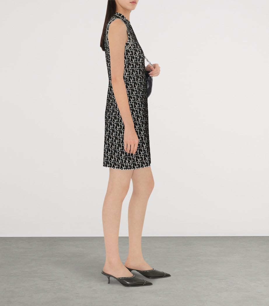 Wool-Blend B Charm Mini Dress BLACK IP PTTRN Image 3